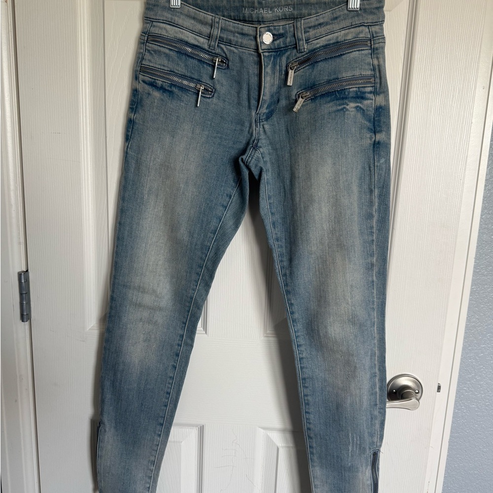 Michael Kors Blue Skinny Jeans Classic Style